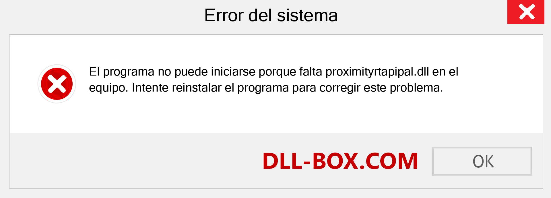 ¿Falta el archivo proximityrtapipal.dll ?. Descargar para Windows 7, 8, 10 - Corregir proximityrtapipal dll Missing Error en Windows, fotos, imágenes